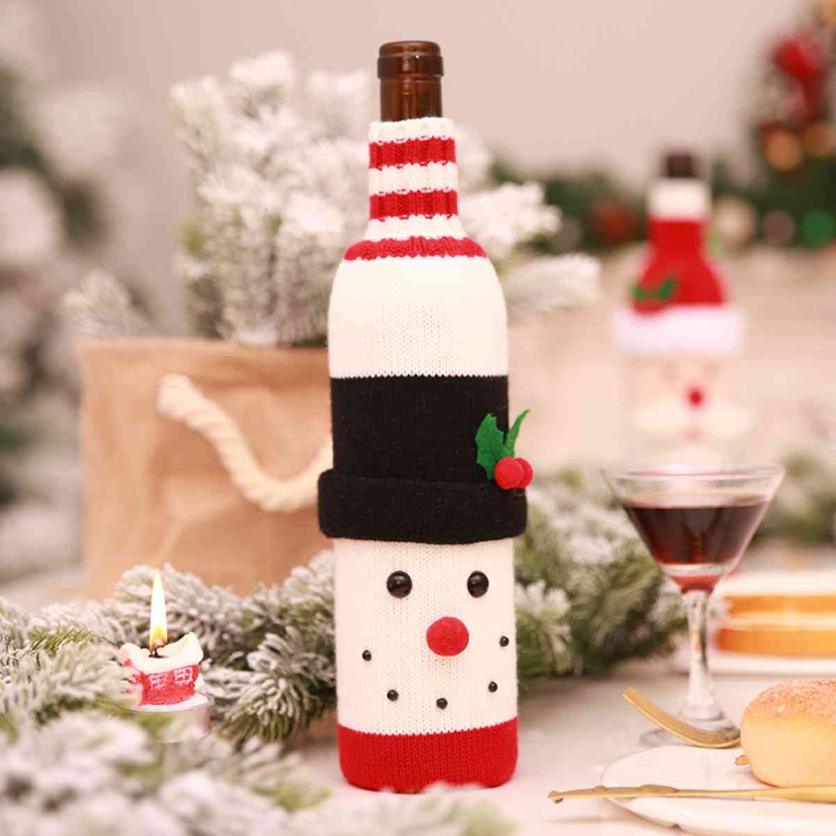 Christmas Wine Bottle Cover - AllIn Computer