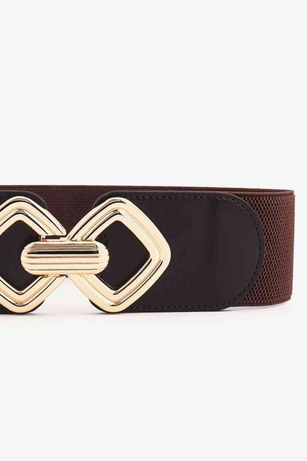 Geometric Buckle Elastic Wide Belt - AllIn Computer