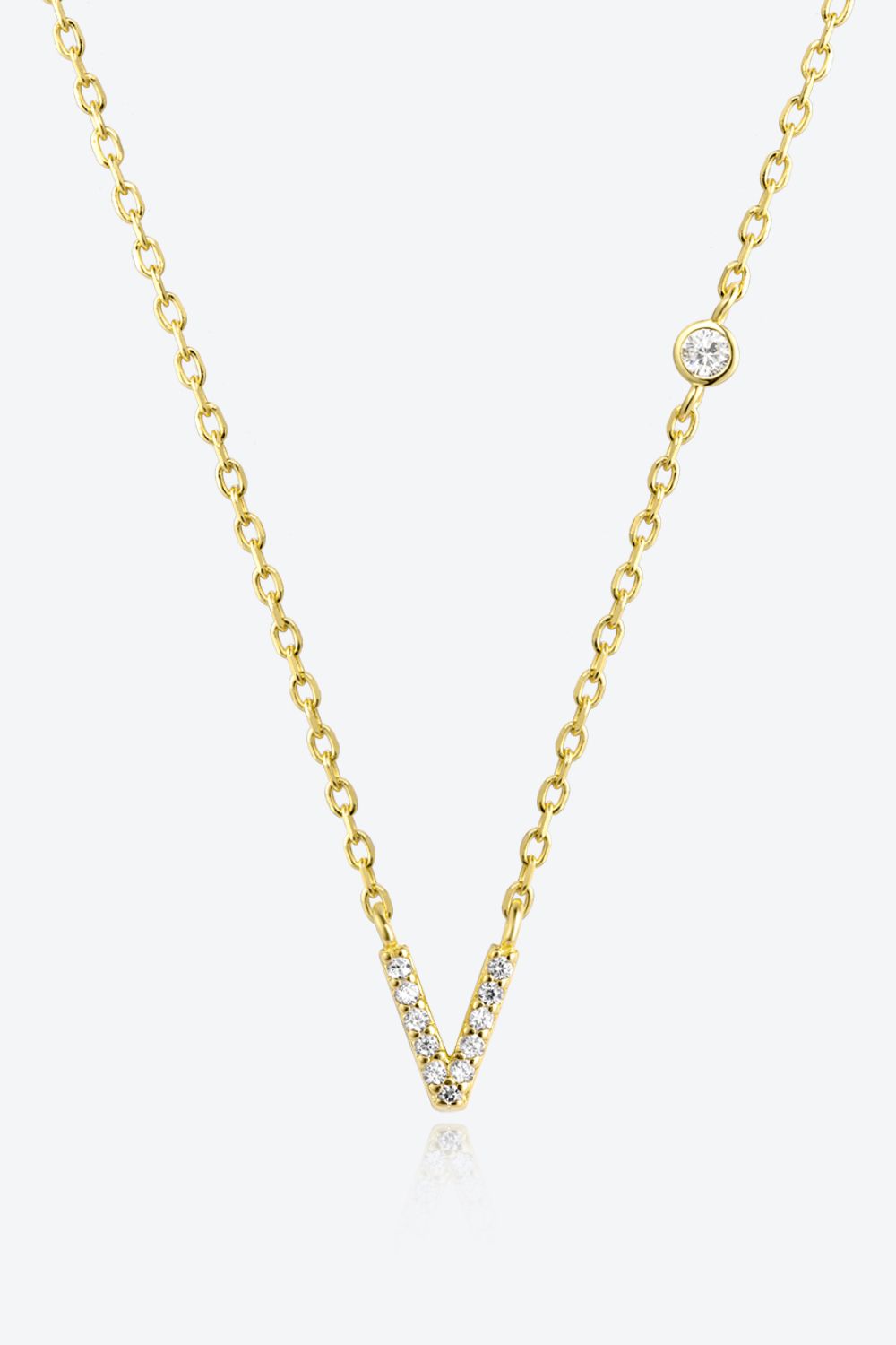 V To Z Zircon 925 Sterling Silver Necklace - AllIn Computer