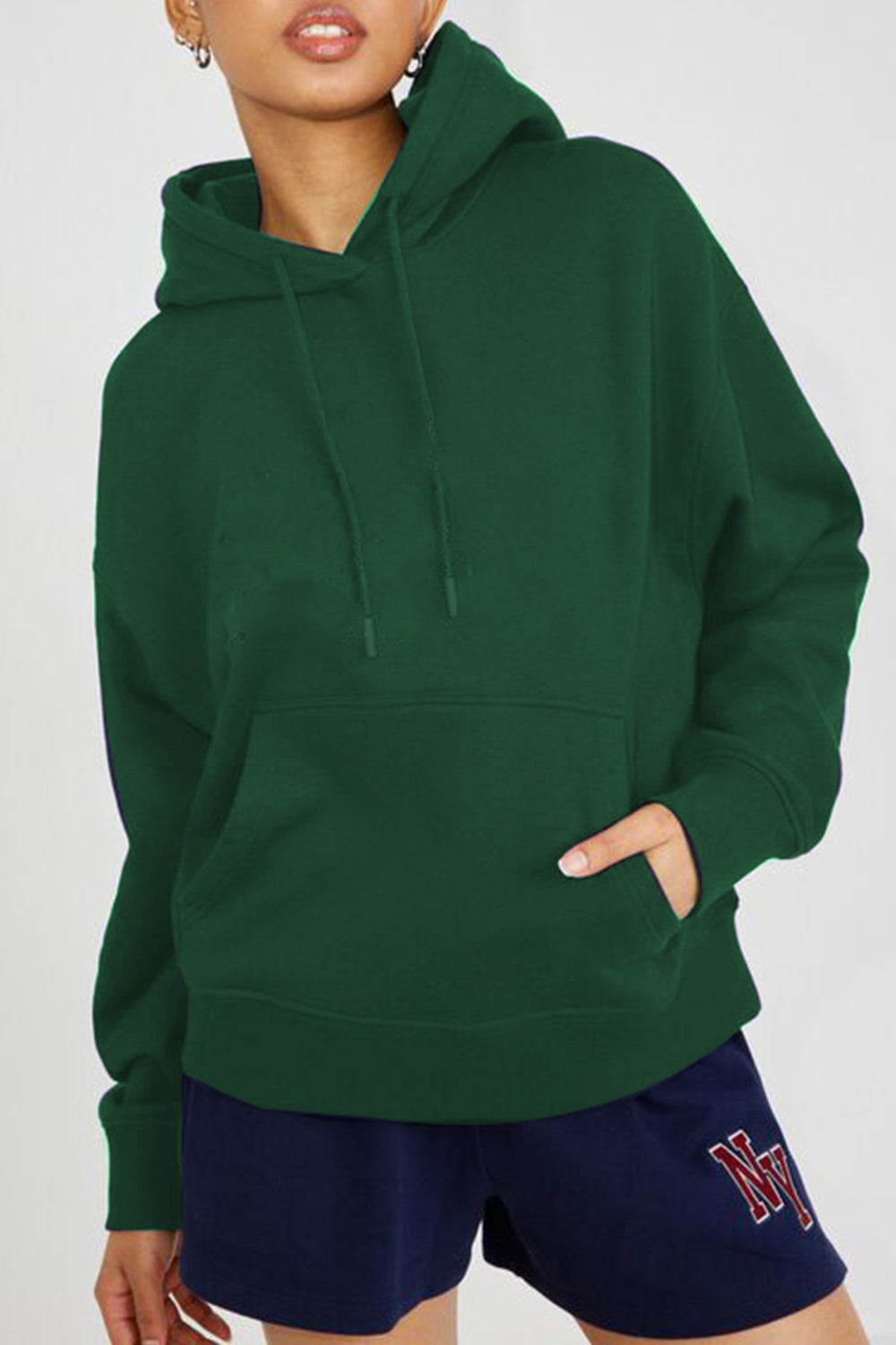 Simply Love Simply Love Full Size Dropped Shoulder Floral Graphic Hoodie - AllIn Computer