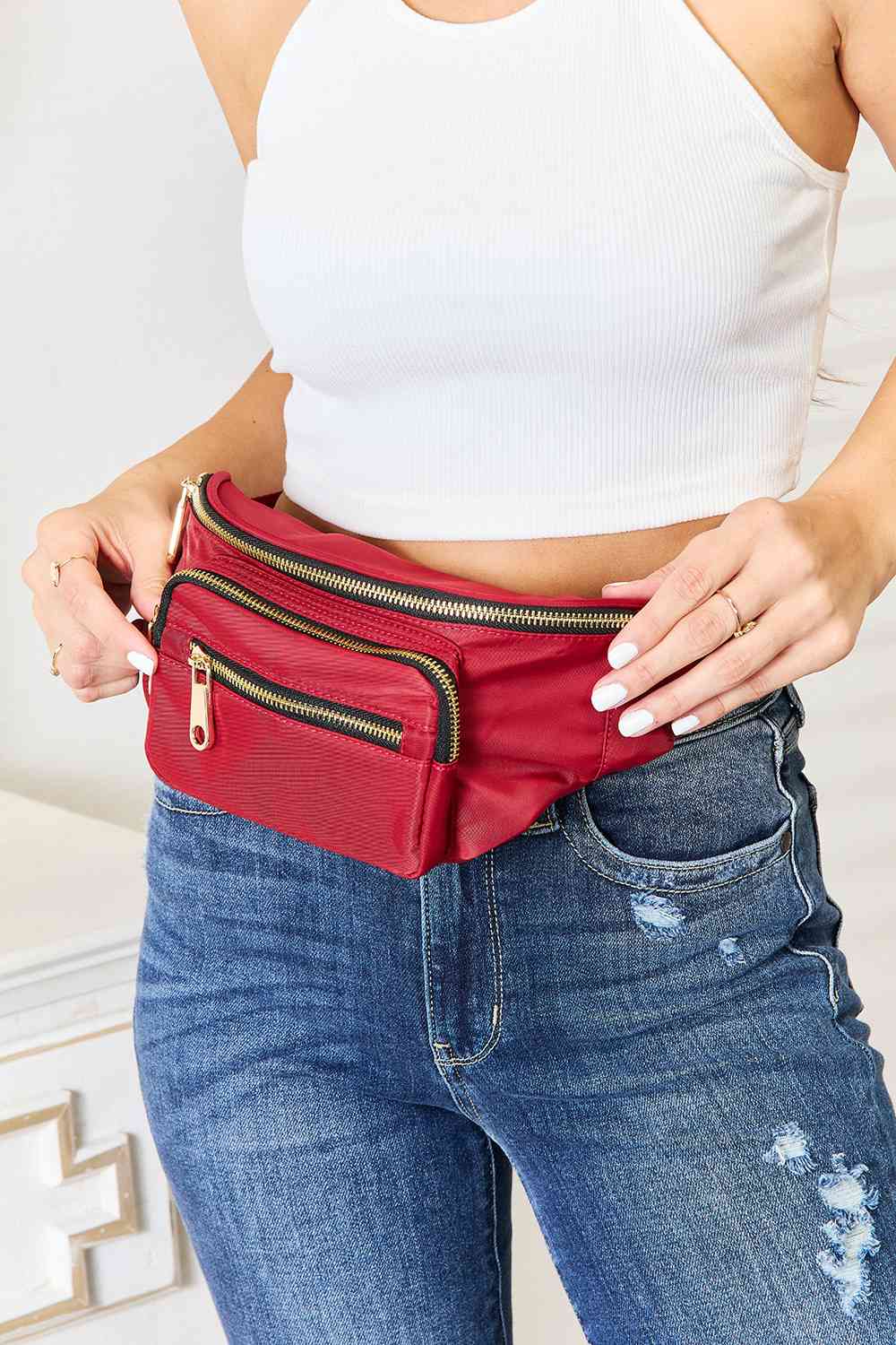 Fame Triple Pocket Nylon Fanny Pack - AllIn Computer