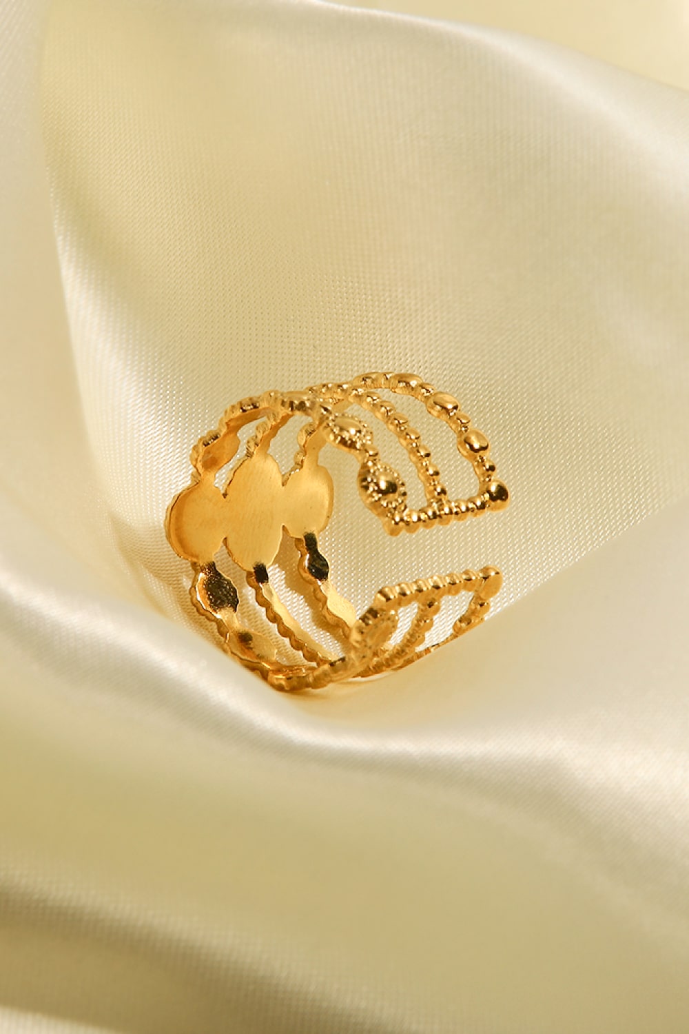 Triple-Layered Stainless Steel Open Ring - AllIn Computer