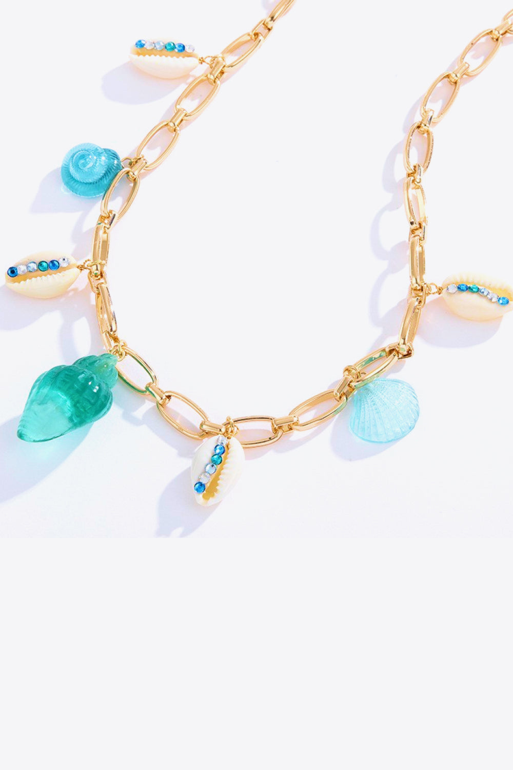 5-Pieces 18K Gold Plated Multi-Charm Necklace - AllIn Computer
