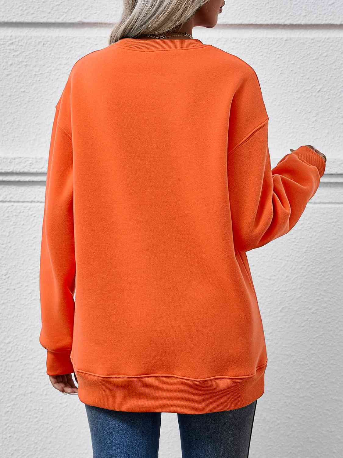 Round Neck Long Sleeve Sweatshirt - AllIn Computer