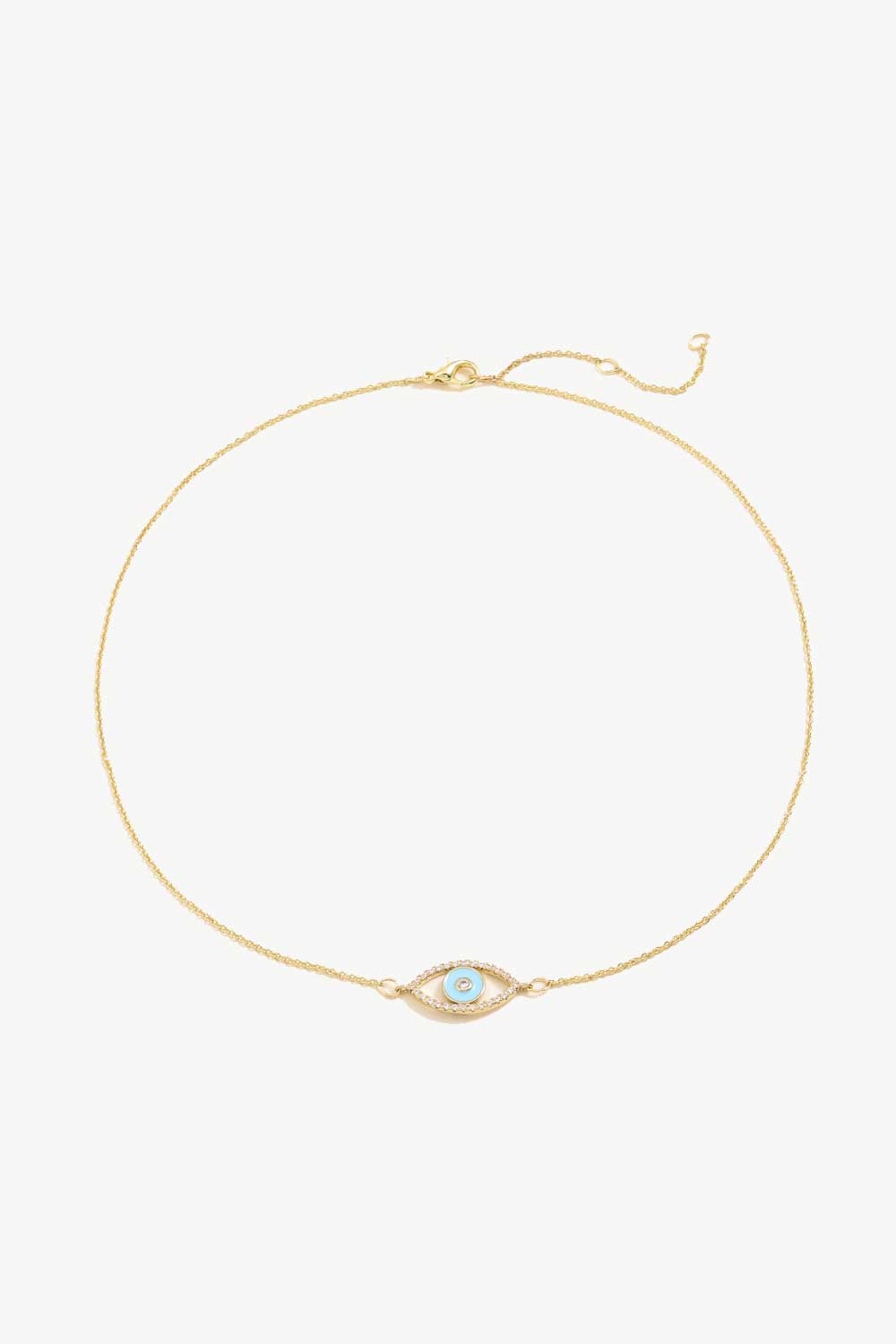 Evil Eye Pendant Gold Plated Chain Necklace - AllIn Computer