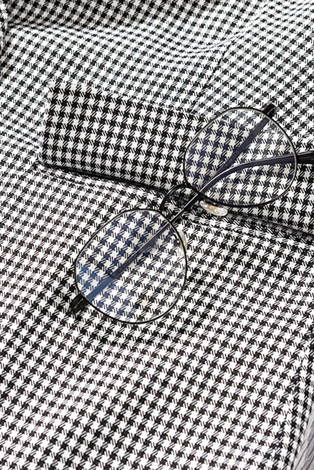 Plaid Lapel Collar Button Cuff Blazer - AllIn Computer