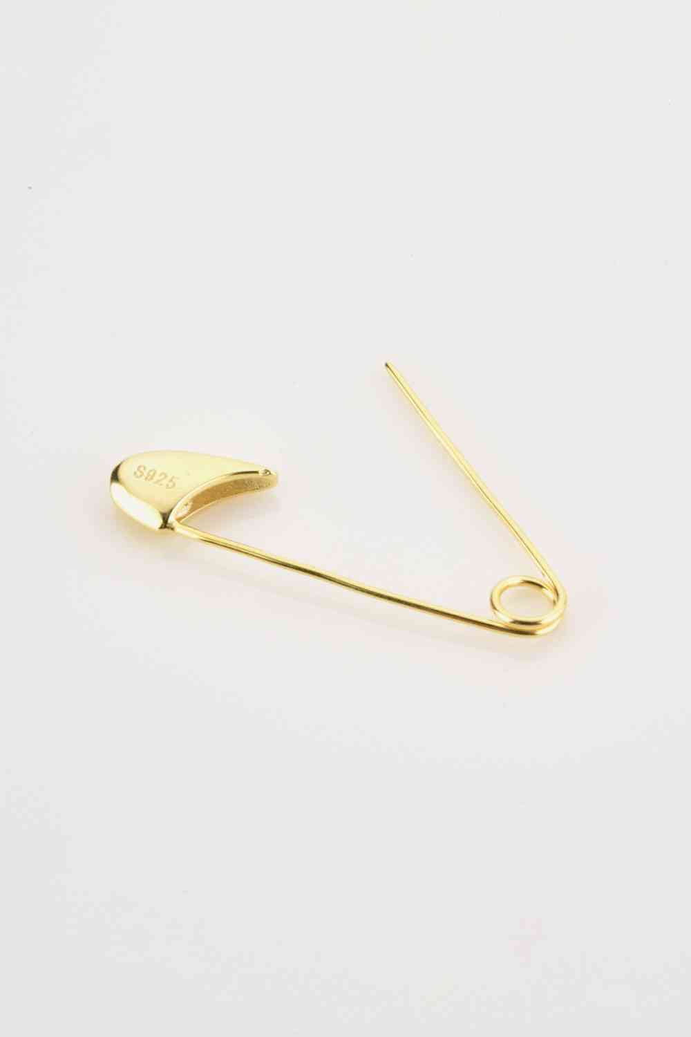 Inlaid Zircon Single Pin Earring - AllIn Computer