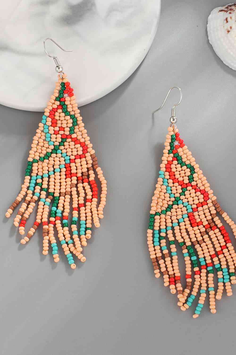 Christmas Beaded Earrings - AllIn Computer