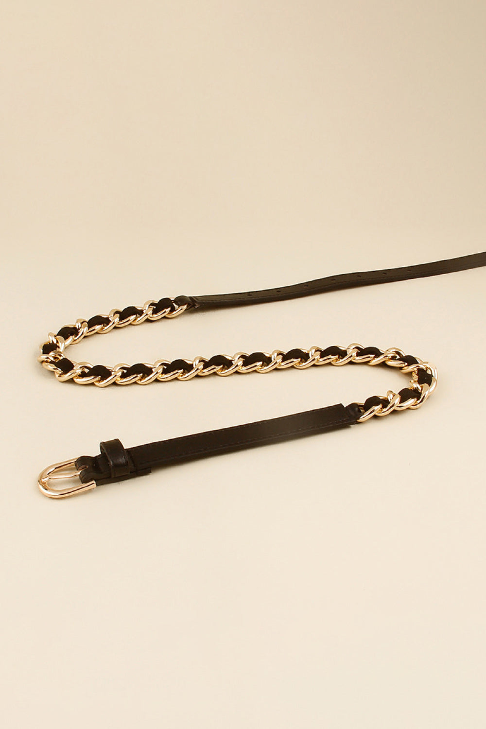 PU Chain Skinny Belt - AllIn Computer