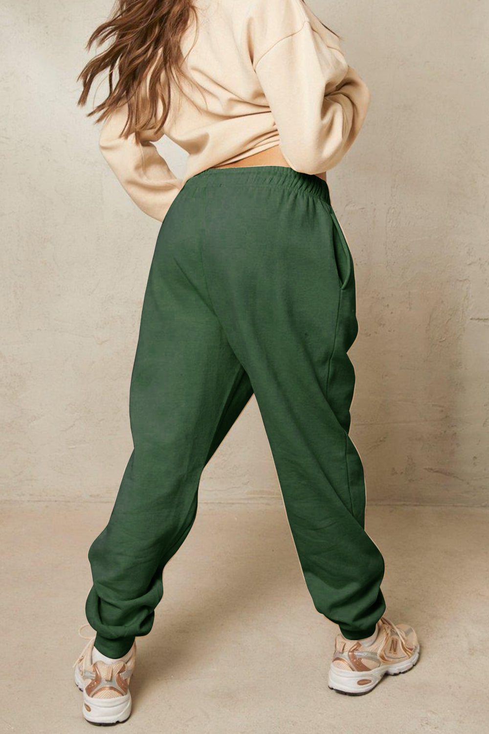 Simply Love Simply Love Full Size Drawstring Flower Graphic Long Sweatpants - AllIn Computer