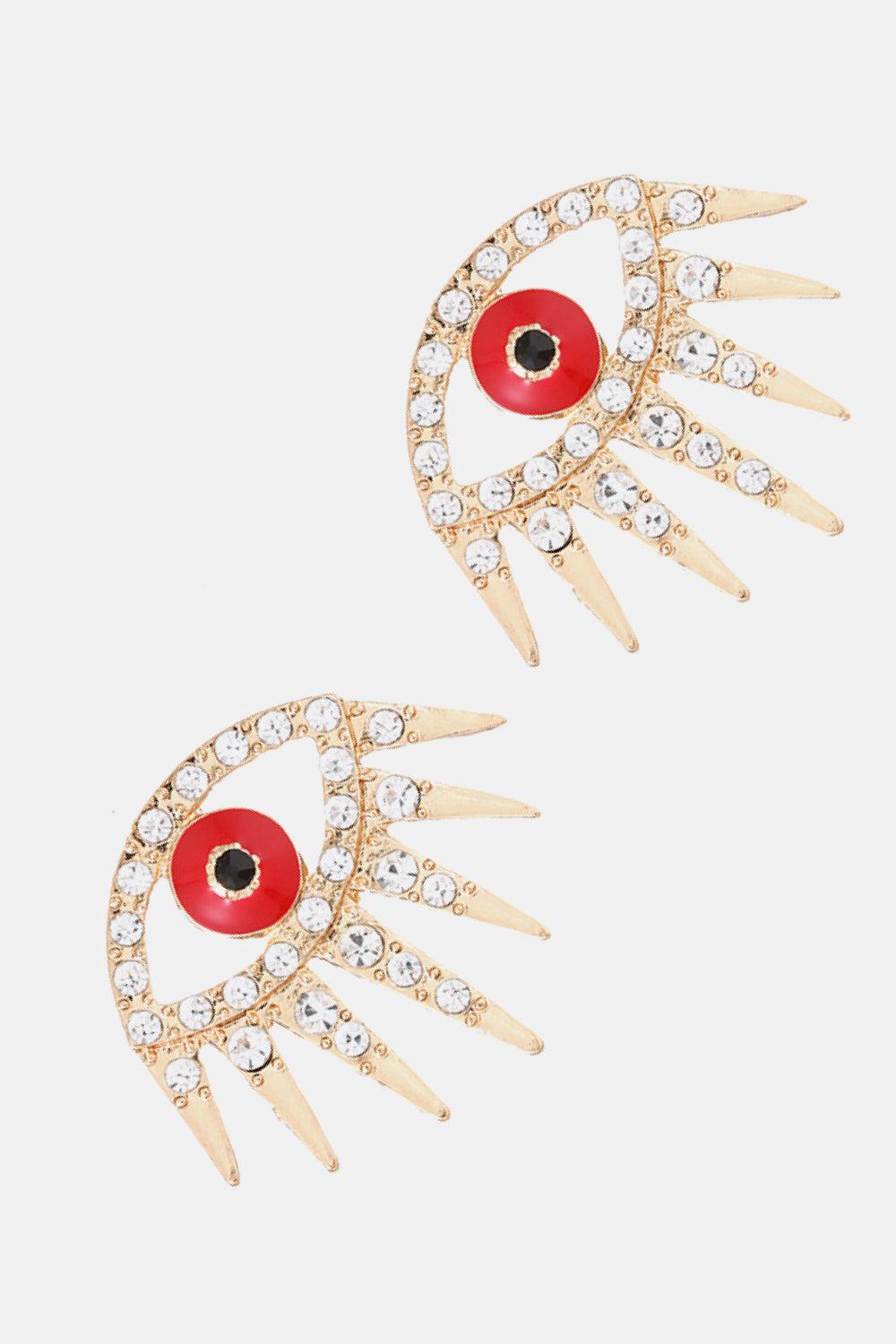 Evil Eye Rhinestone Dangle Earrings - AllIn Computer