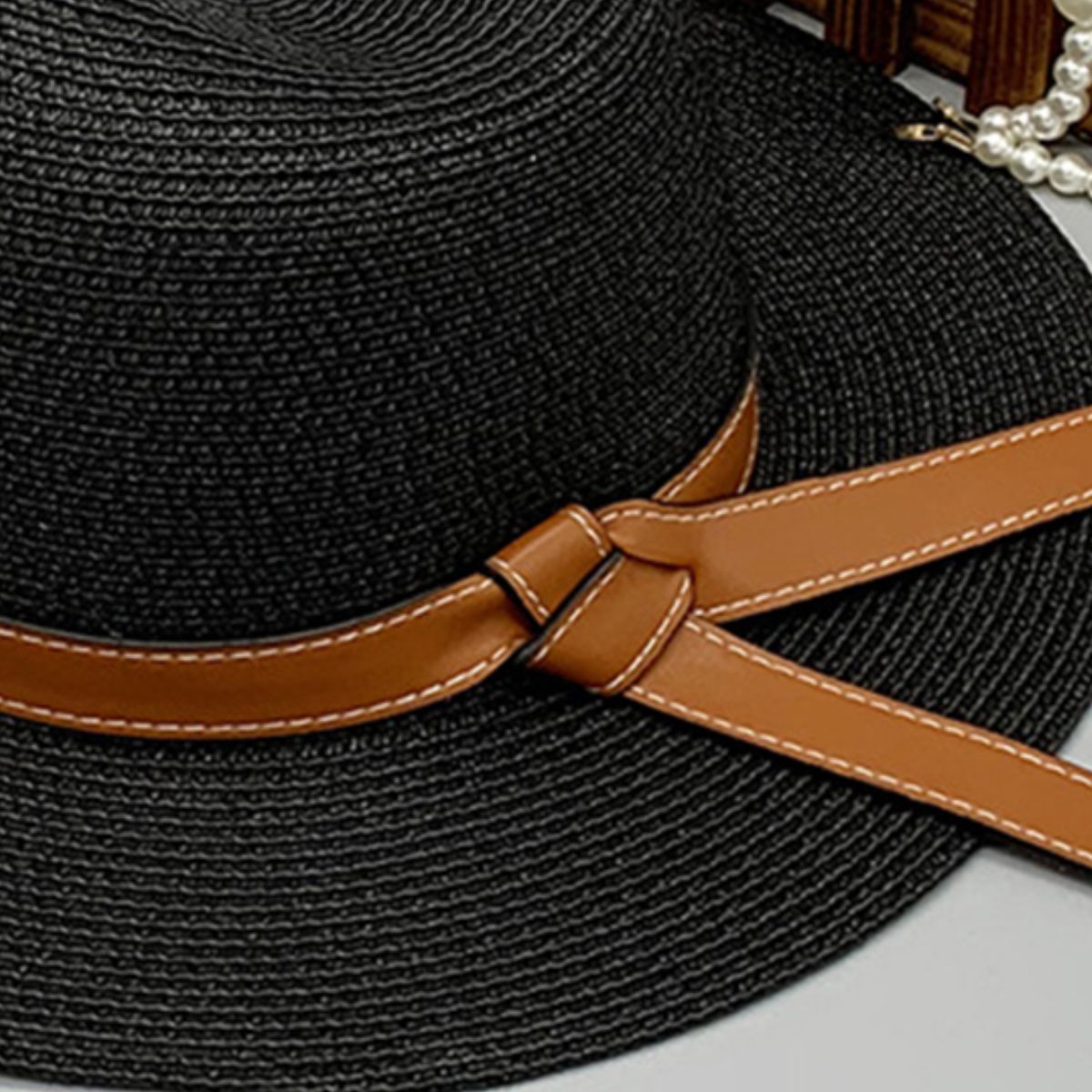 Wide Brim Paper Braided Hat - AllIn Computer