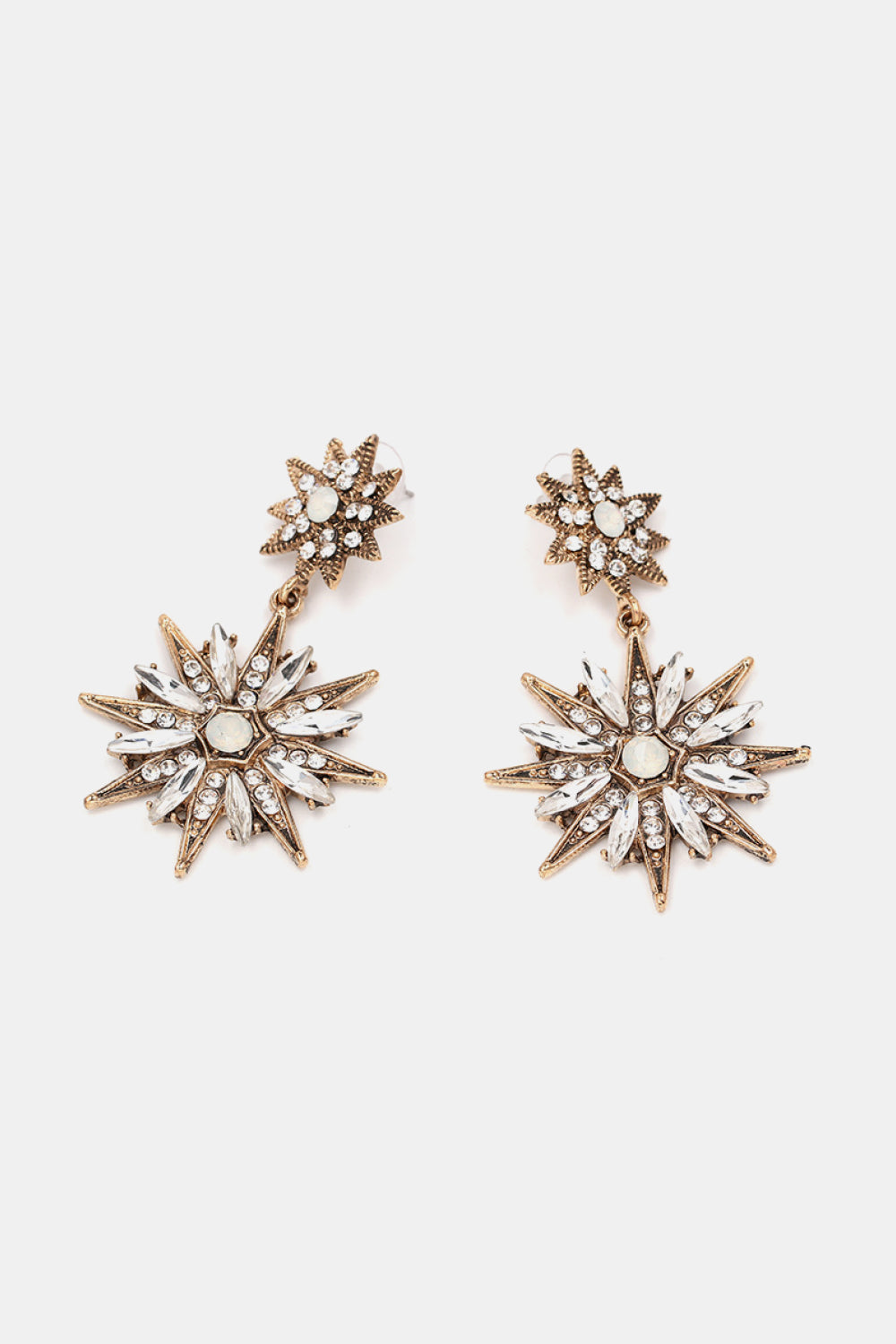 Zinc Alloy Star Shape Dangle Earrings - AllIn Computer