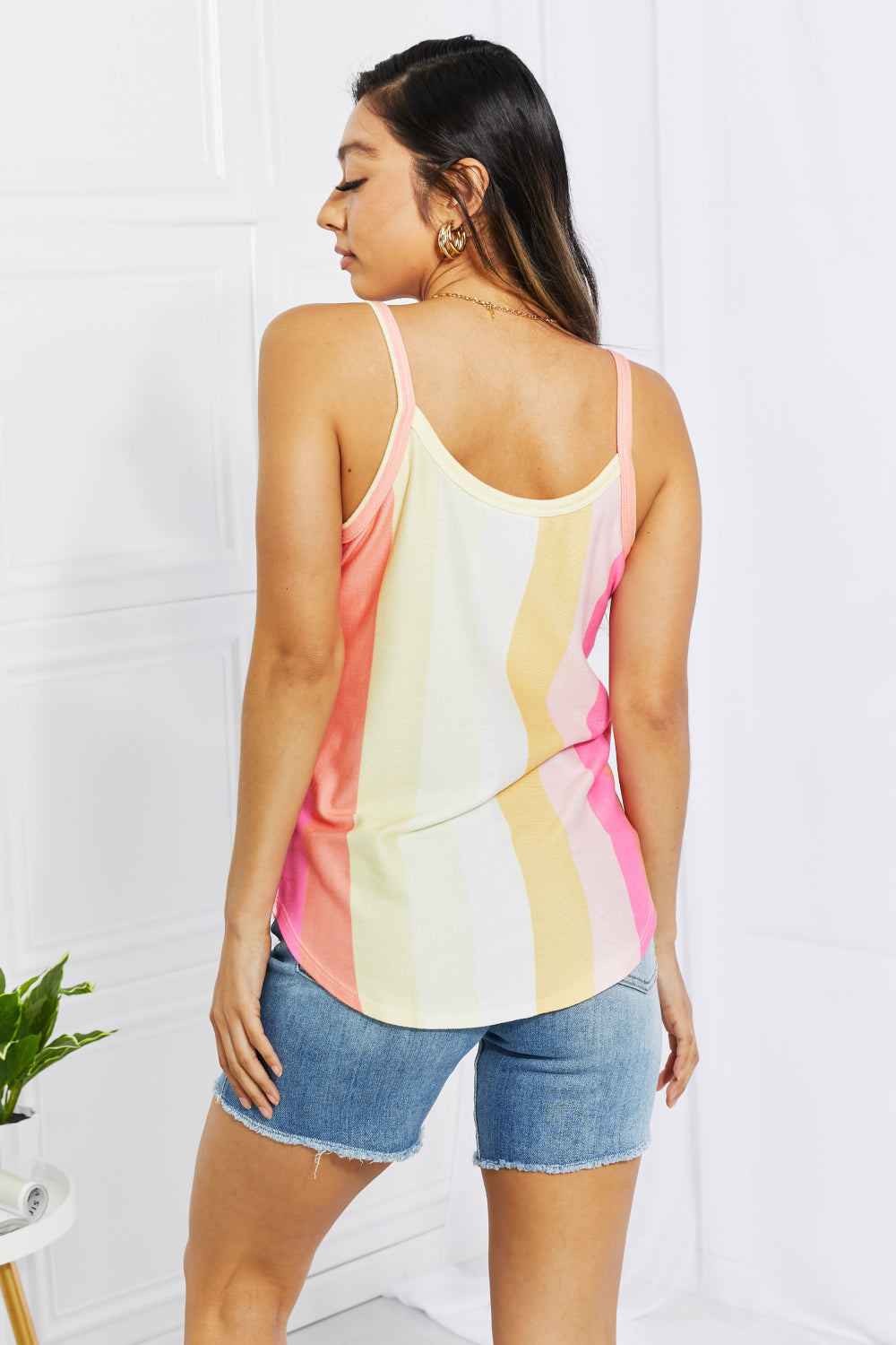 BOMBOM Saltwater Taffy Vertical Stripe Tank Top - AllIn Computer