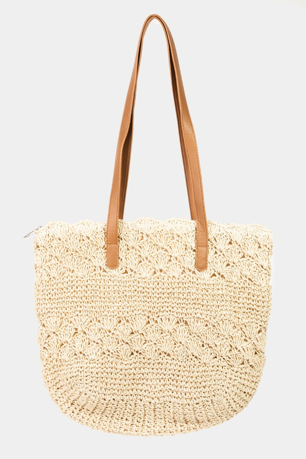 Fame Straw Braided Tote Bag - AllIn Computer