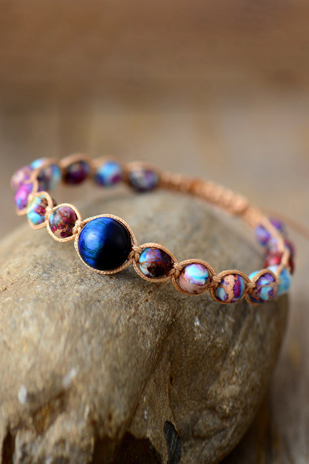Imperial Jasper & Natural Stone Beaded Bracelet - AllIn Computer