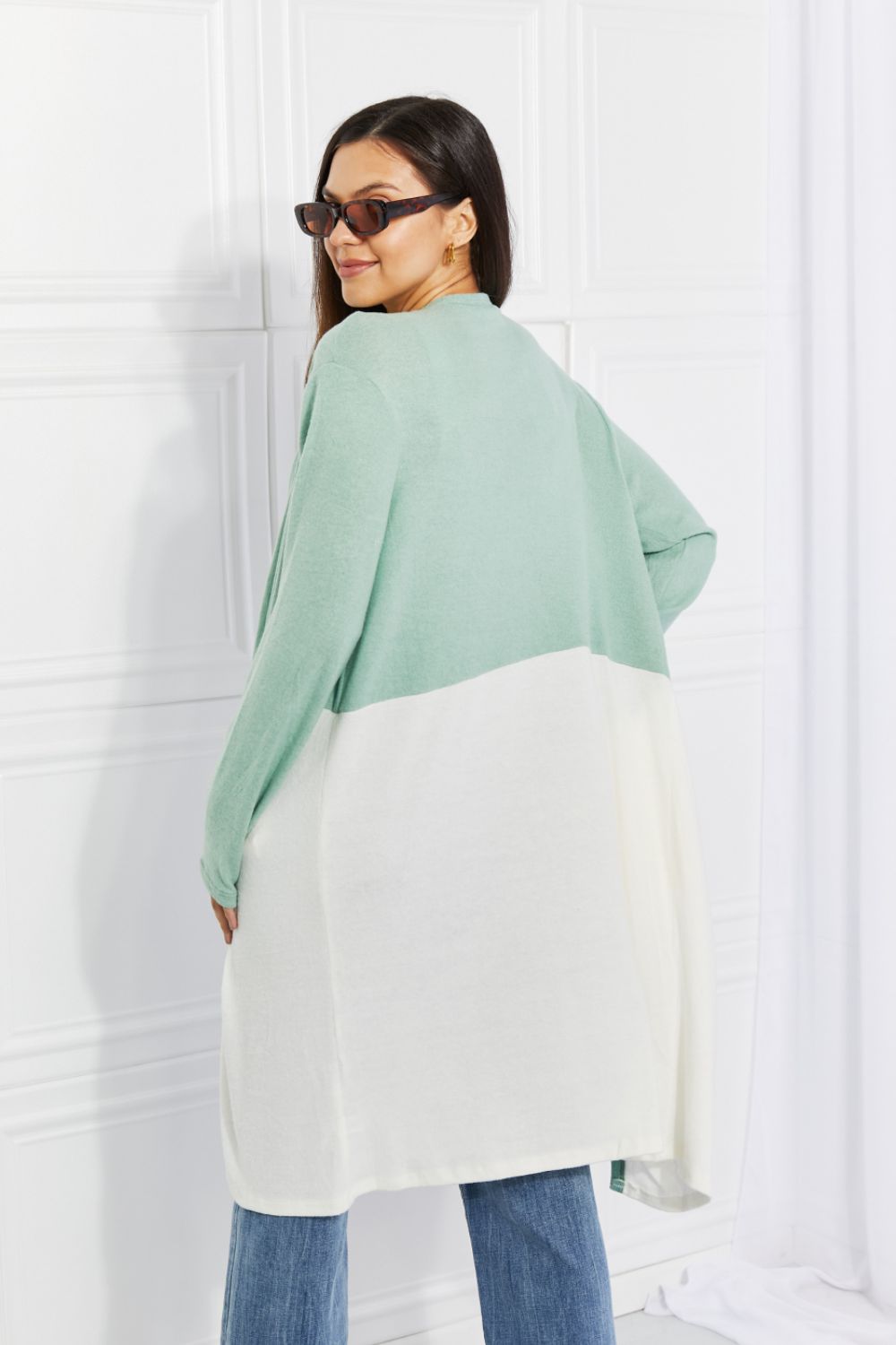 Culture Code Until You Came Color Block Duster Cardigan - AllIn Computer