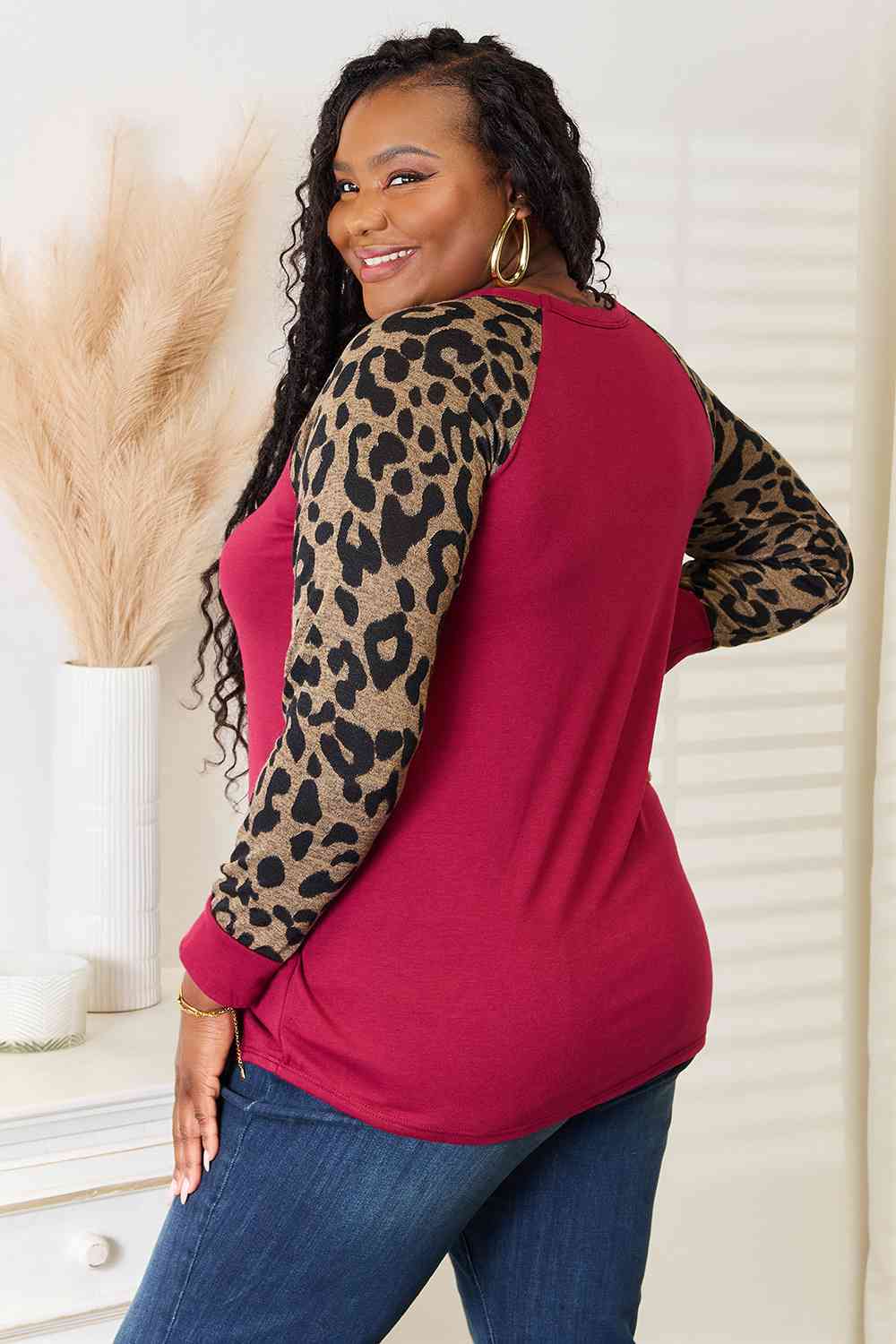Heimish Full Size Animal Print Reindeer Top - AllIn Computer