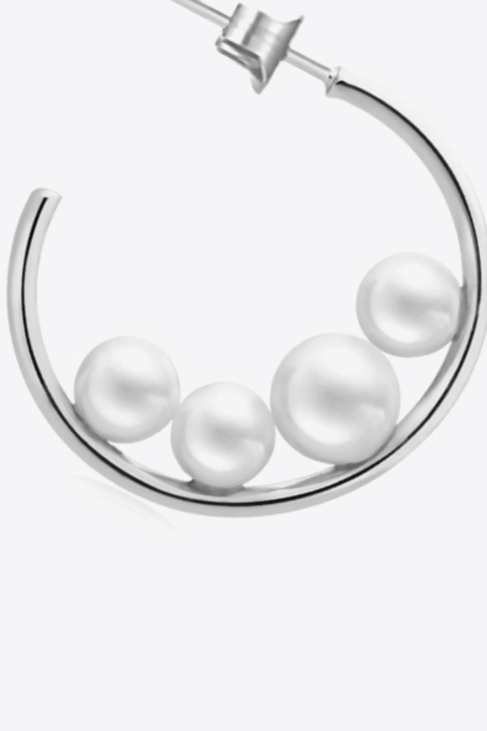Can't Stop Your Shine Pearl C-Hoop Earrings - AllIn Computer