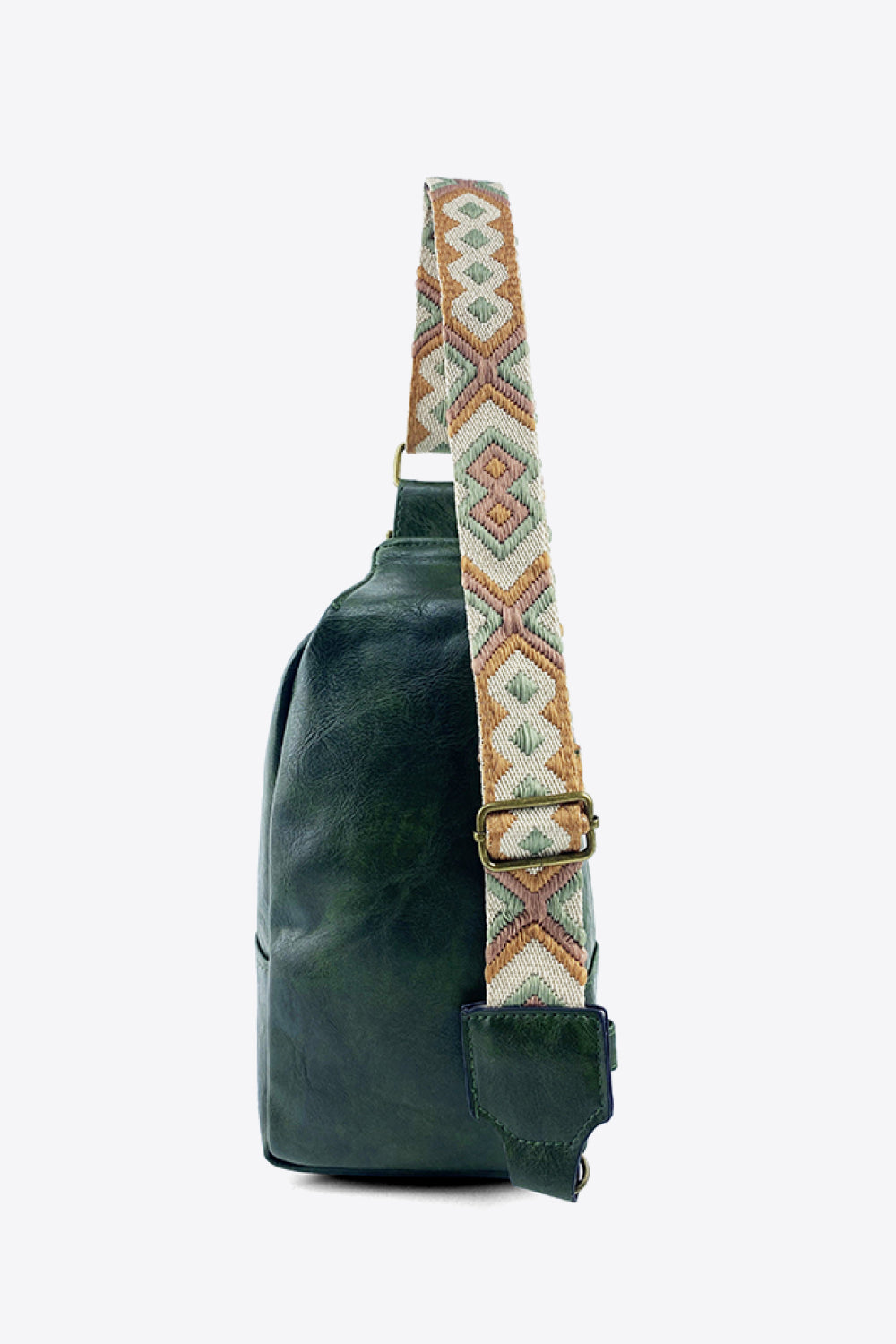 Random Pattern Adjustable Strap PU Leather Sling Bag - AllIn Computer