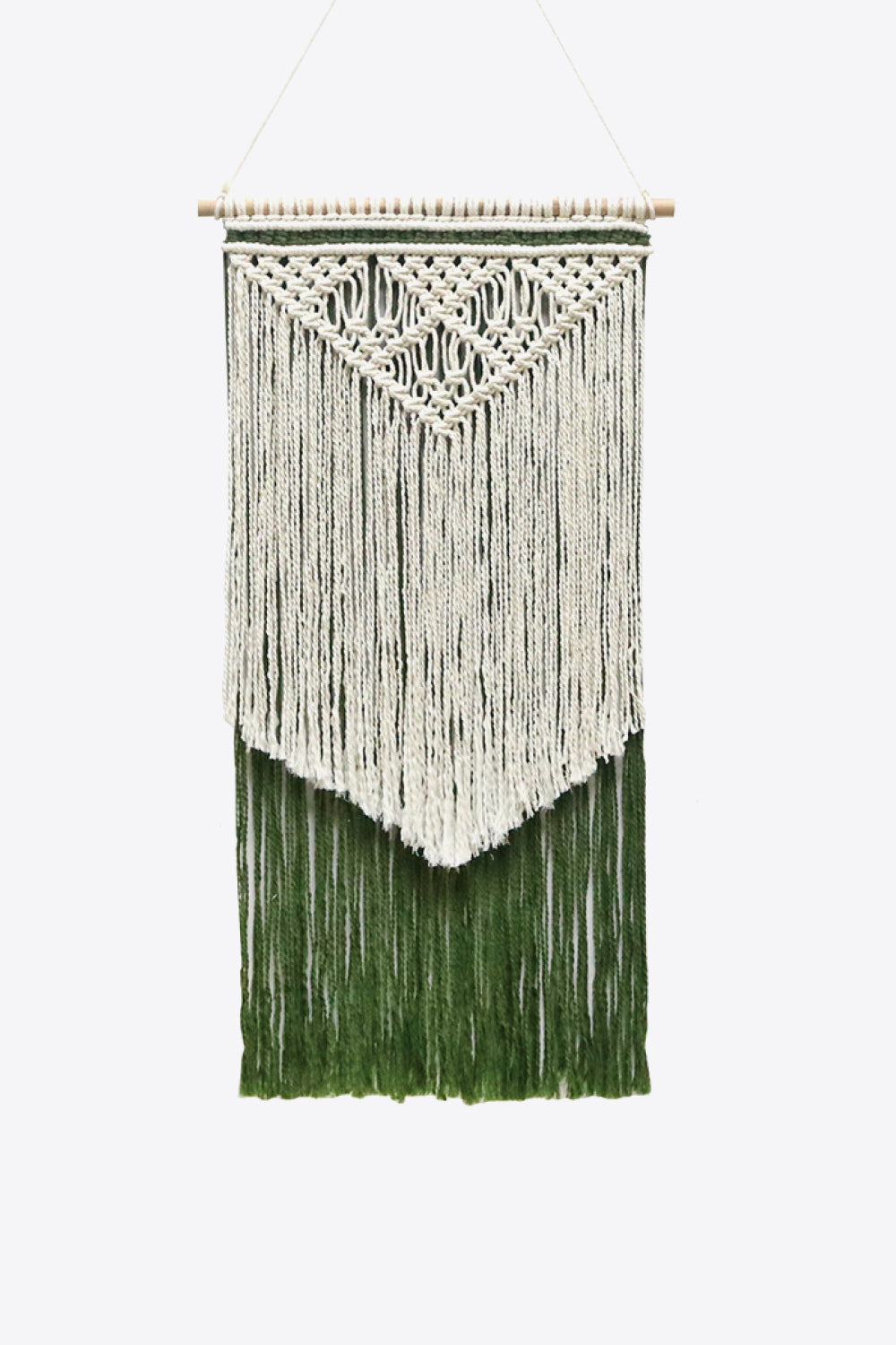 Contrast Fringe Handmade Macrame Hanging Wall Piece - AllIn Computer