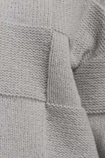 Checkered Texture Long Sleeve Sweater - AllIn Computer