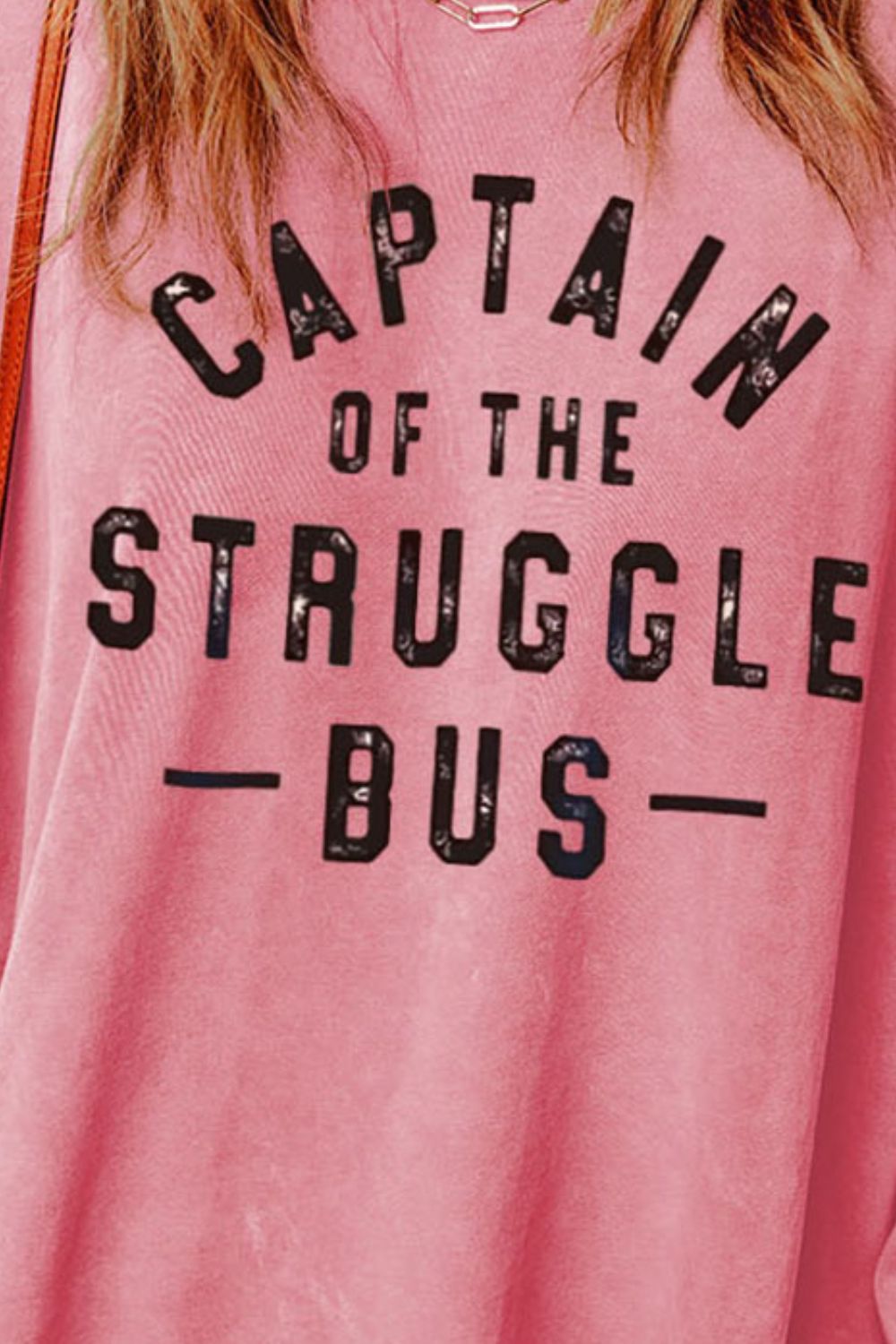 Slogan Graphic Dropped Shoulder Slit Sweatshirt - AllIn Computer