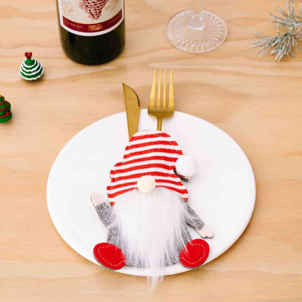 3-Piece Faceless Gnome Cutlery Holders - AllIn Computer