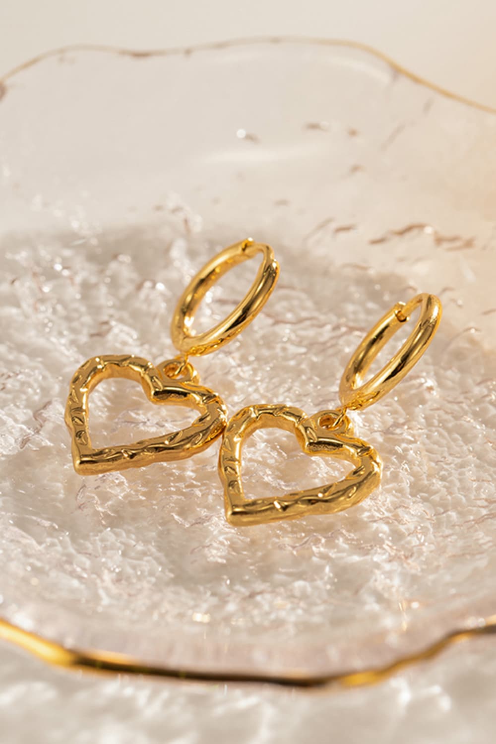 Heart Stainless Steel Drop Earrings - AllIn Computer