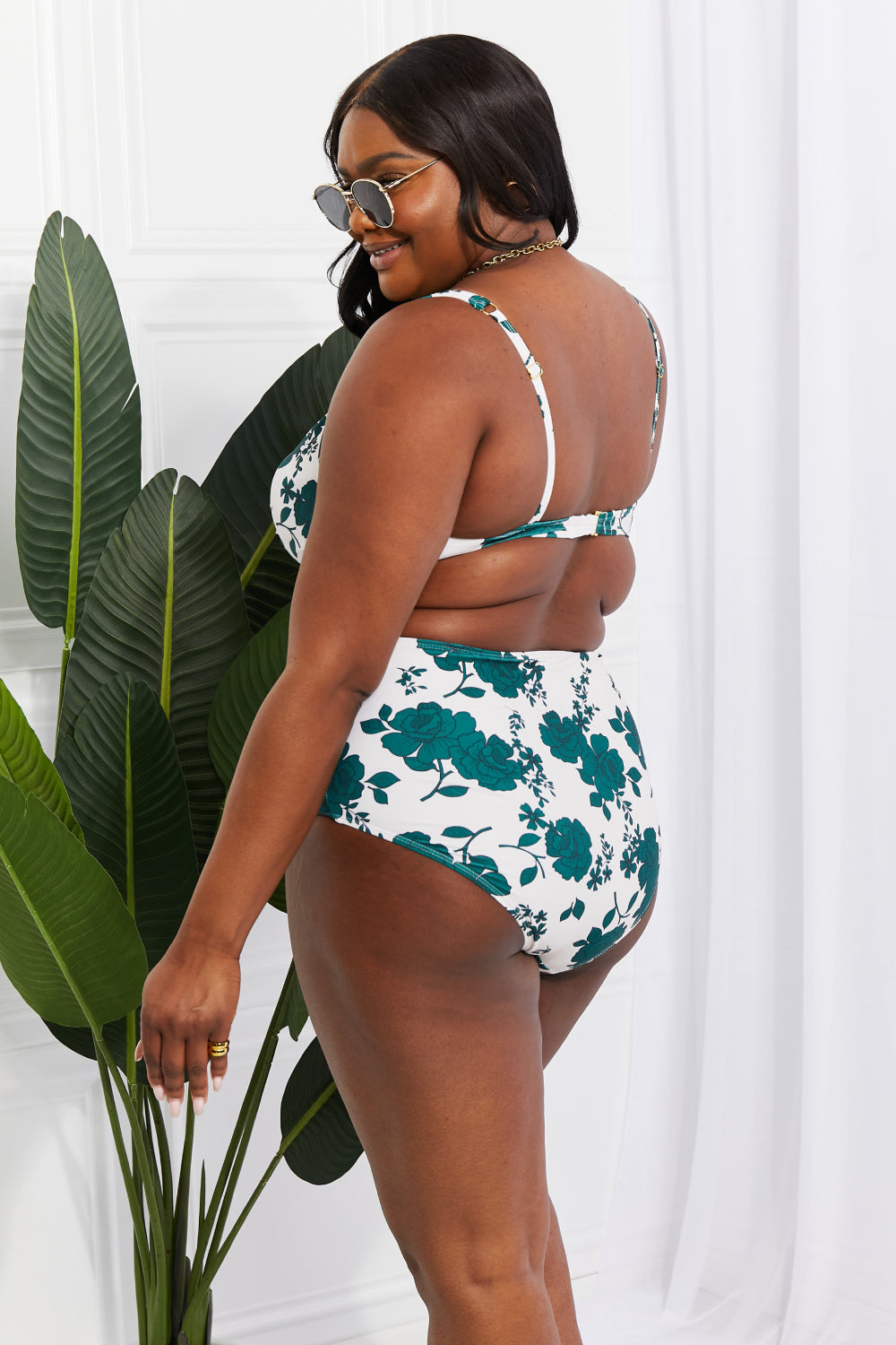 Marina West Swim Take A Dip Twist High-Rise Bikini in Forest - AllIn Computer