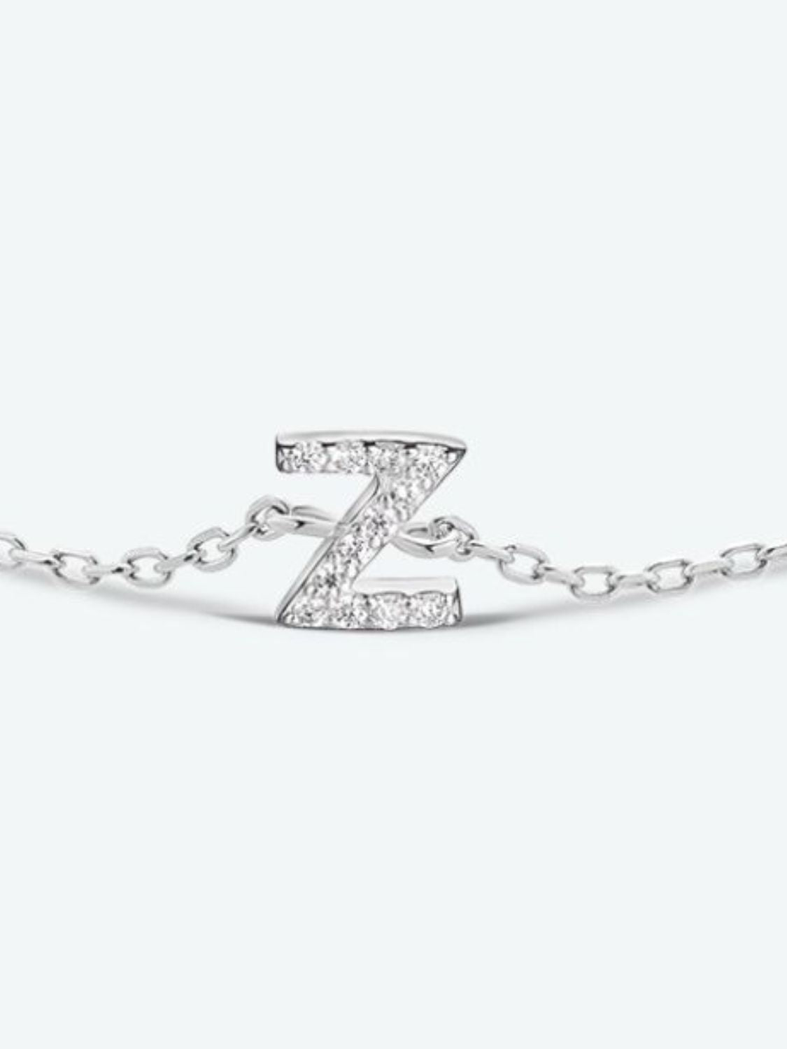 V To Z Zircon 925 Sterling Silver Bracelet - AllIn Computer