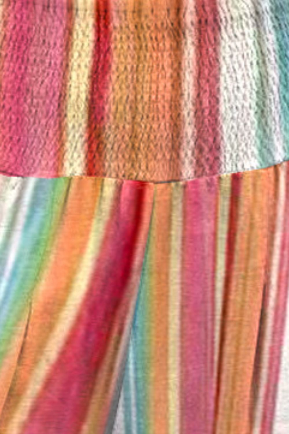 Striped Smocked Waist Pants with Pockets - AllIn Computer