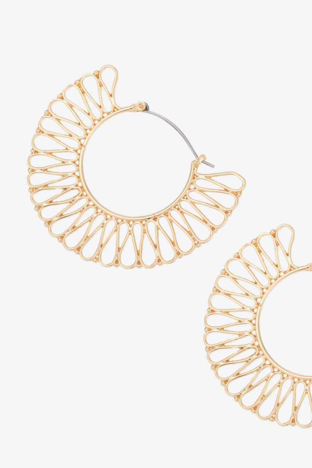 5-Pairs Wholesale 18K Gold-Plated Cutout Earrings - AllIn Computer