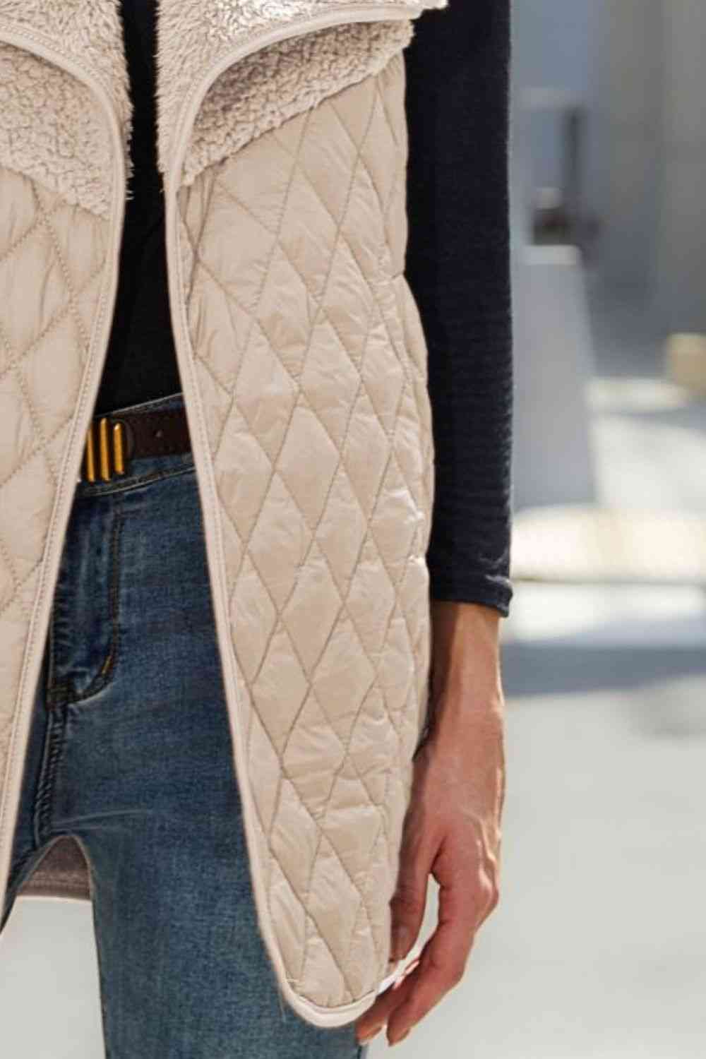 Open Front Collared Vest - AllIn Computer