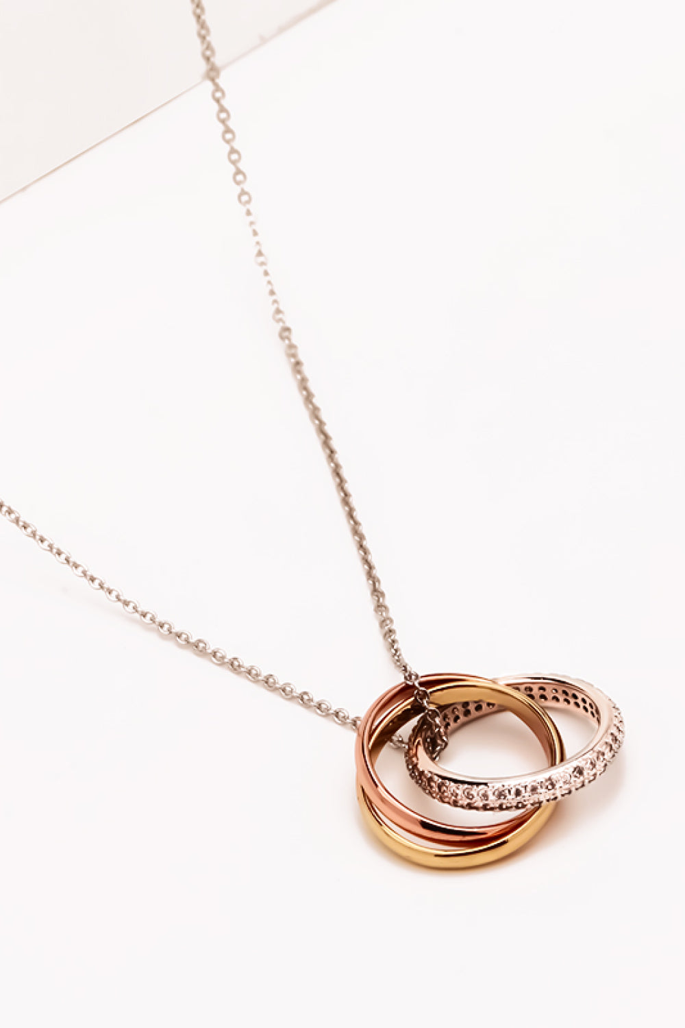 Cubic Zirconia Ring Pendant Necklace - AllIn Computer