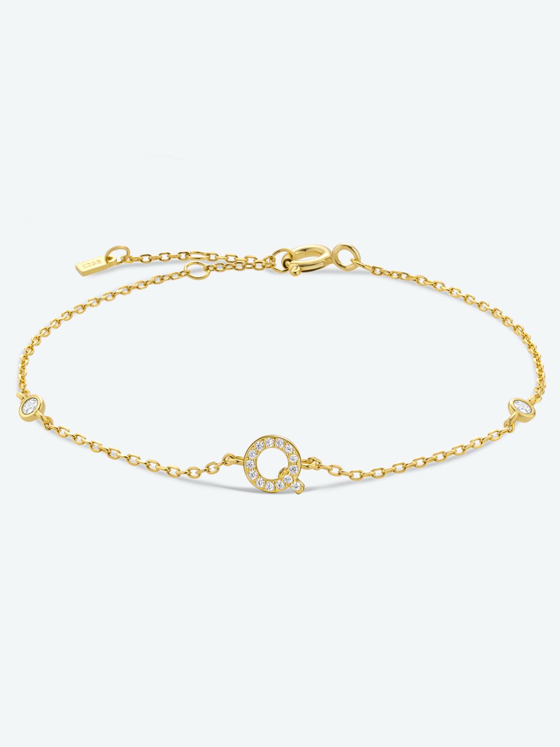 Q To U Zircon 925 Sterling Silver Bracelet - AllIn Computer
