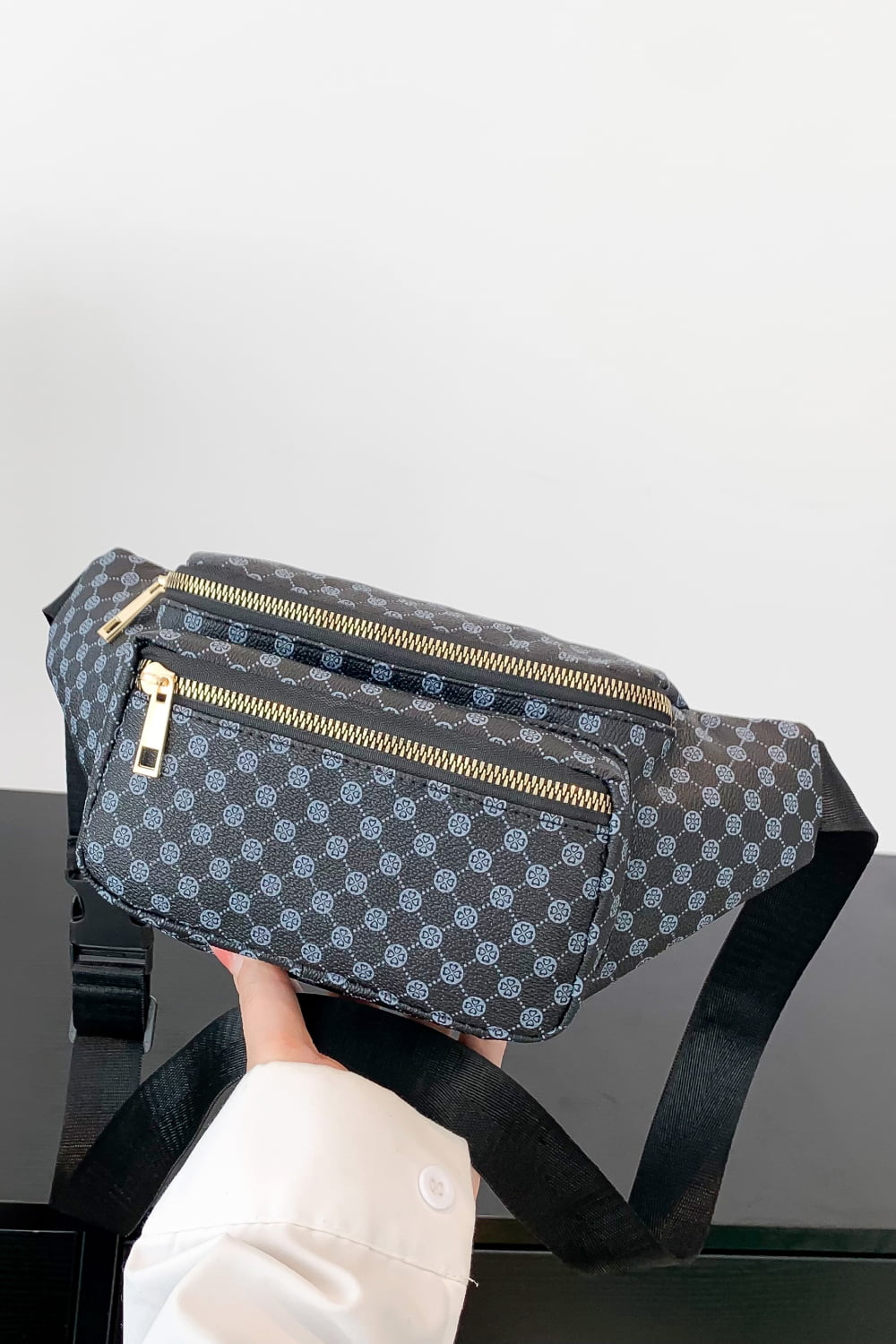 Printed PU Leather Sling Bag - AllIn Computer