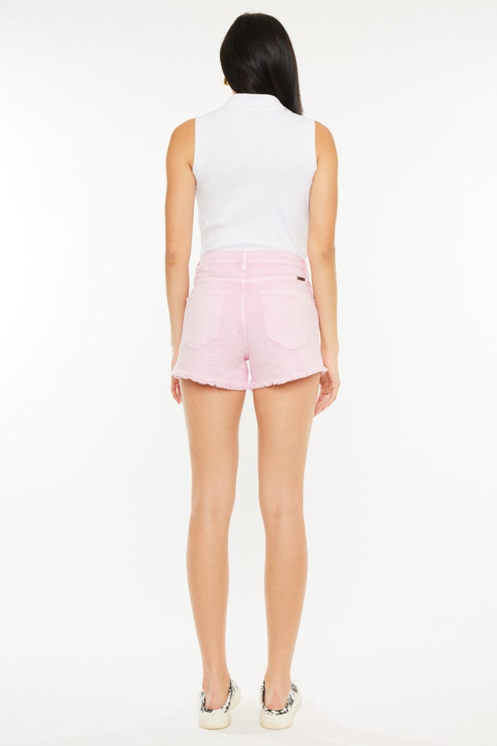 Kancan Raw Hem High Waist Denim Shorts - AllIn Computer