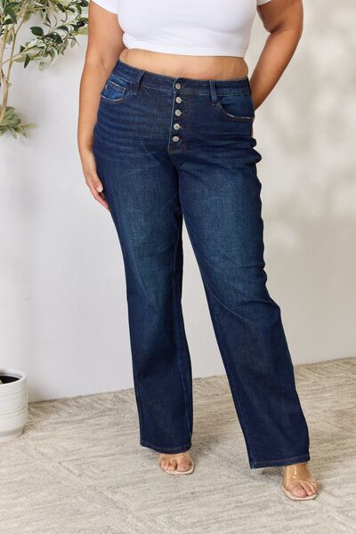 Kancan Full Size Mid Rise Flare Jeans - AllIn Computer