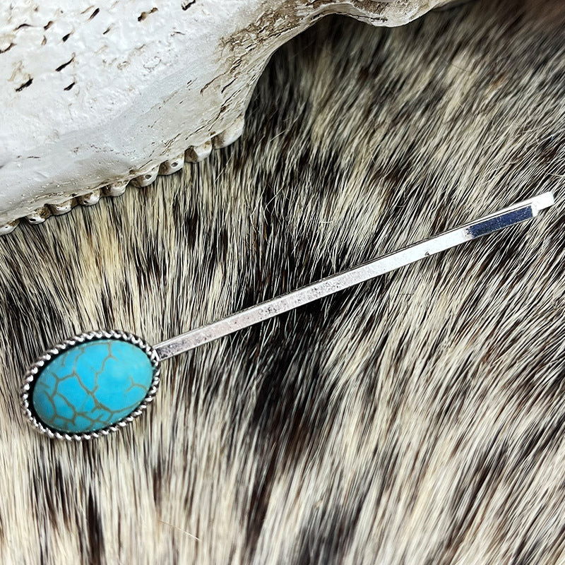 Turquoise Alloy Hairpin - AllIn Computer