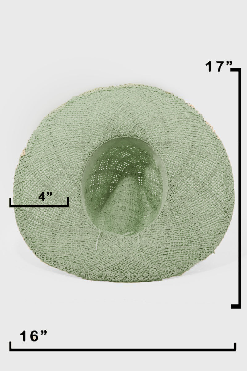 Fame Braided Strap Wide Brim Hat - AllIn Computer