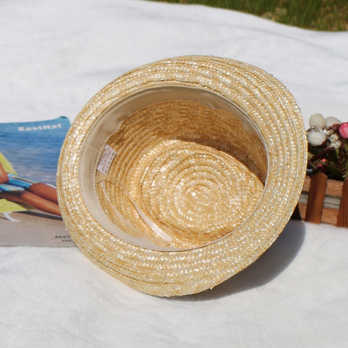 Short Brim Straw Woven Hat - AllIn Computer