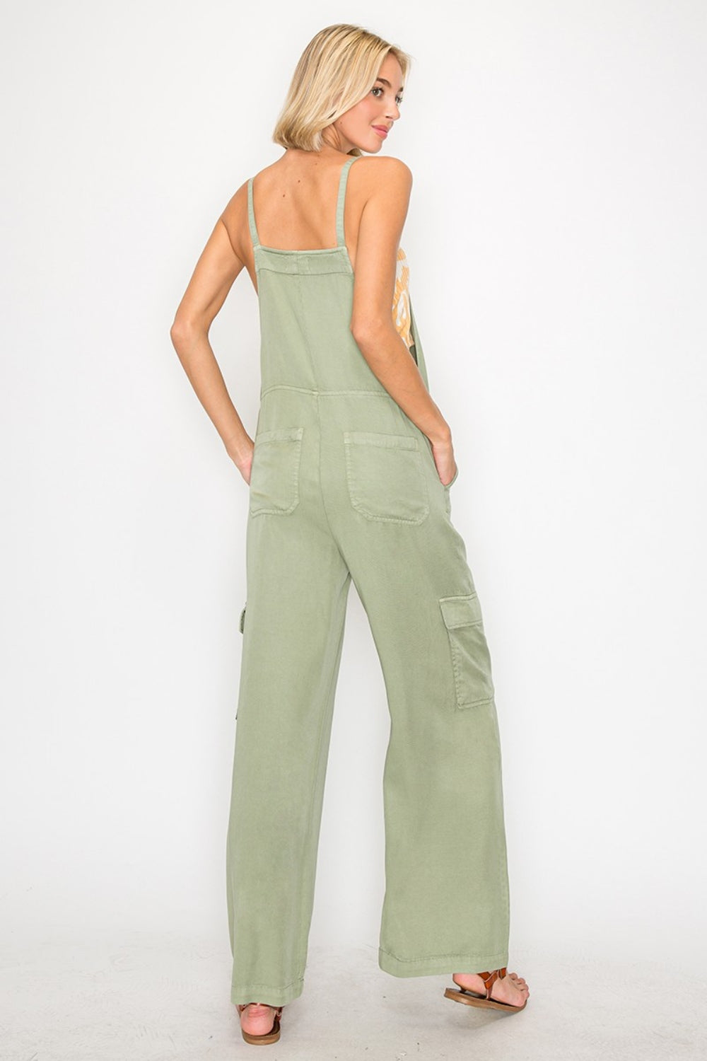 RISEN Wide Leg Tencel Overalls - AllIn Computer