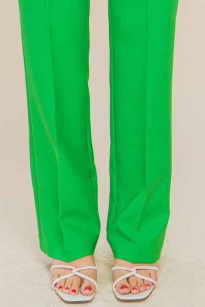 LOVE TREE High Waist Straight Pants - AllIn Computer