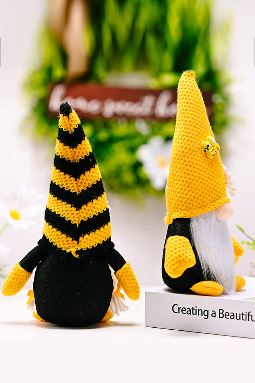 Bee and Flower Decor Faceless Gnome - AllIn Computer