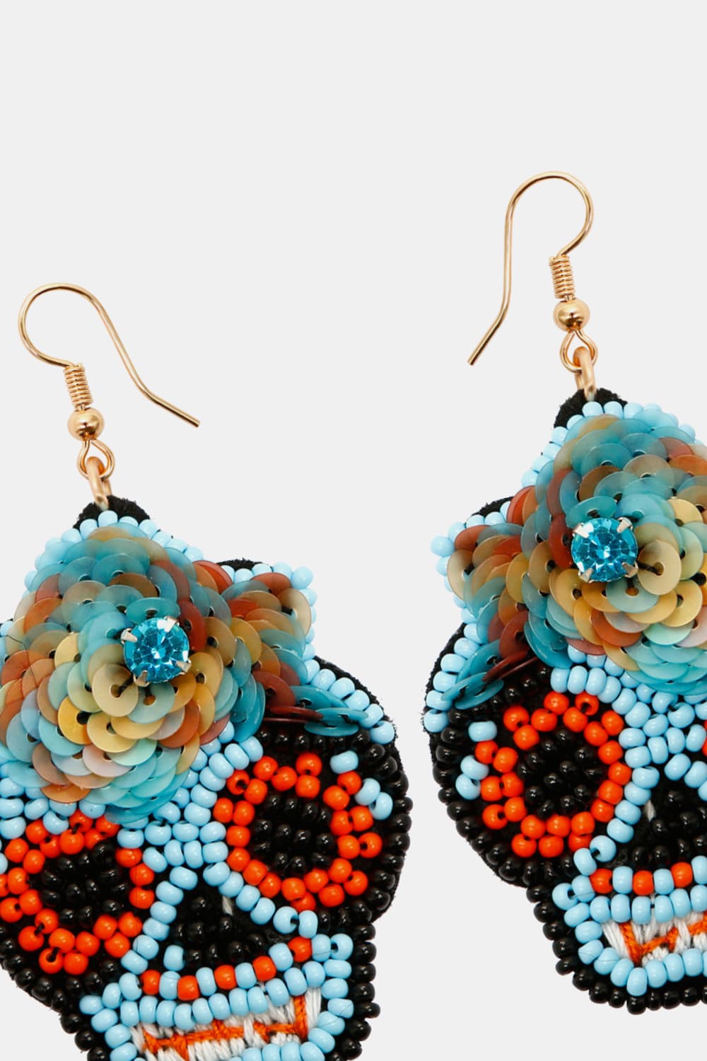 Copper Beaded Detail Dangle Earrings - AllIn Computer
