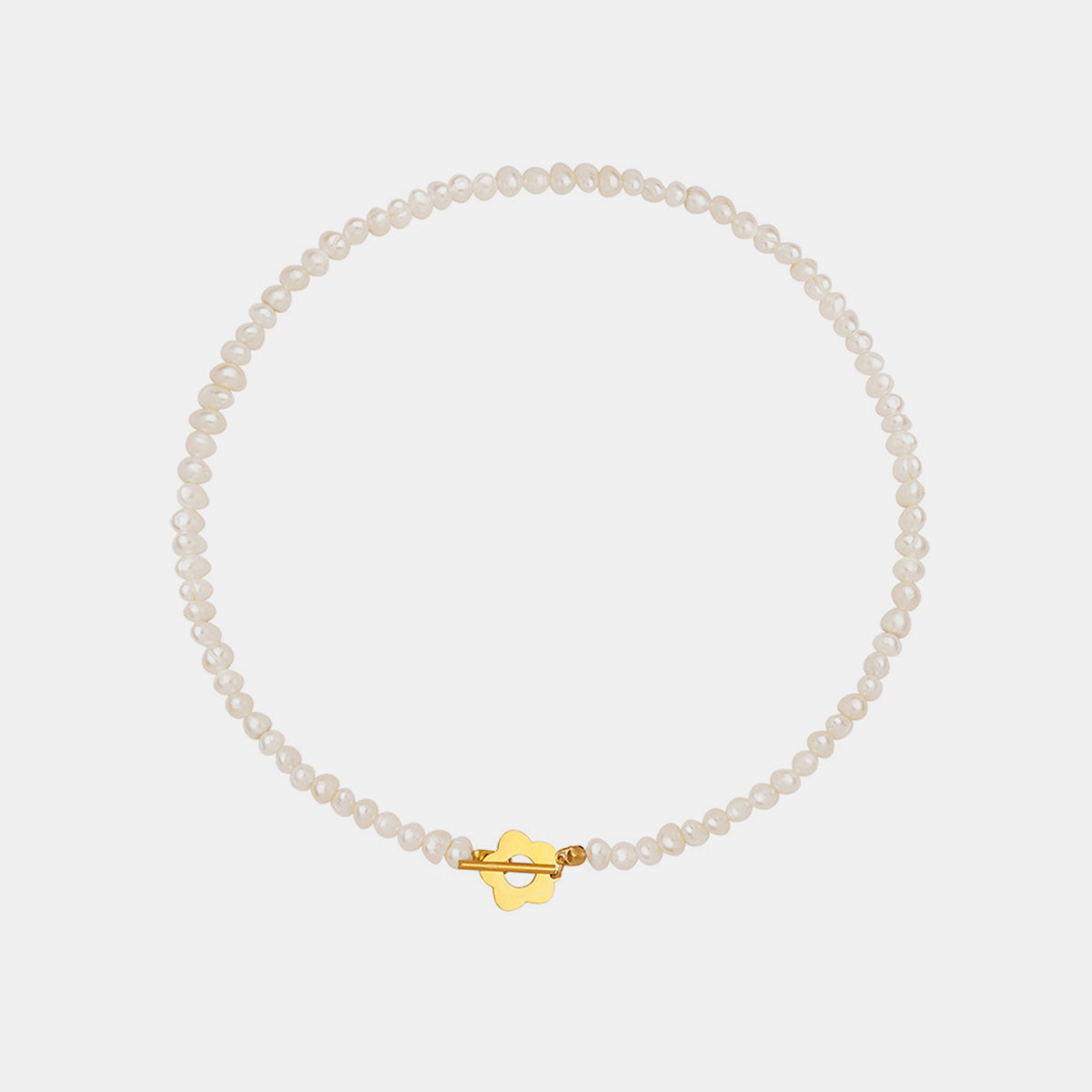 Titanium Steel Pearl Flower Necklace - AllIn Computer