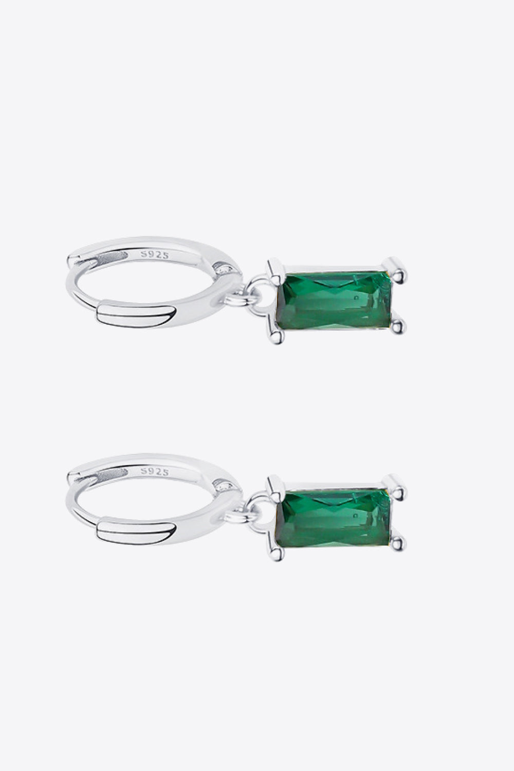 Retro 925 Sterling Silver Cubic Zirconia Drop Earrings - AllIn Computer