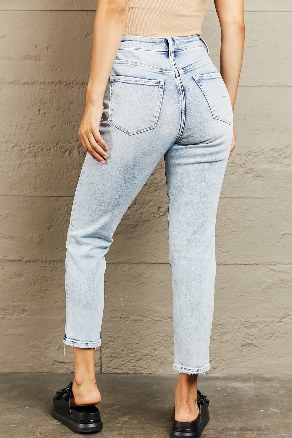 BAYEAS High Waisted Accent Skinny Jeans - AllIn Computer