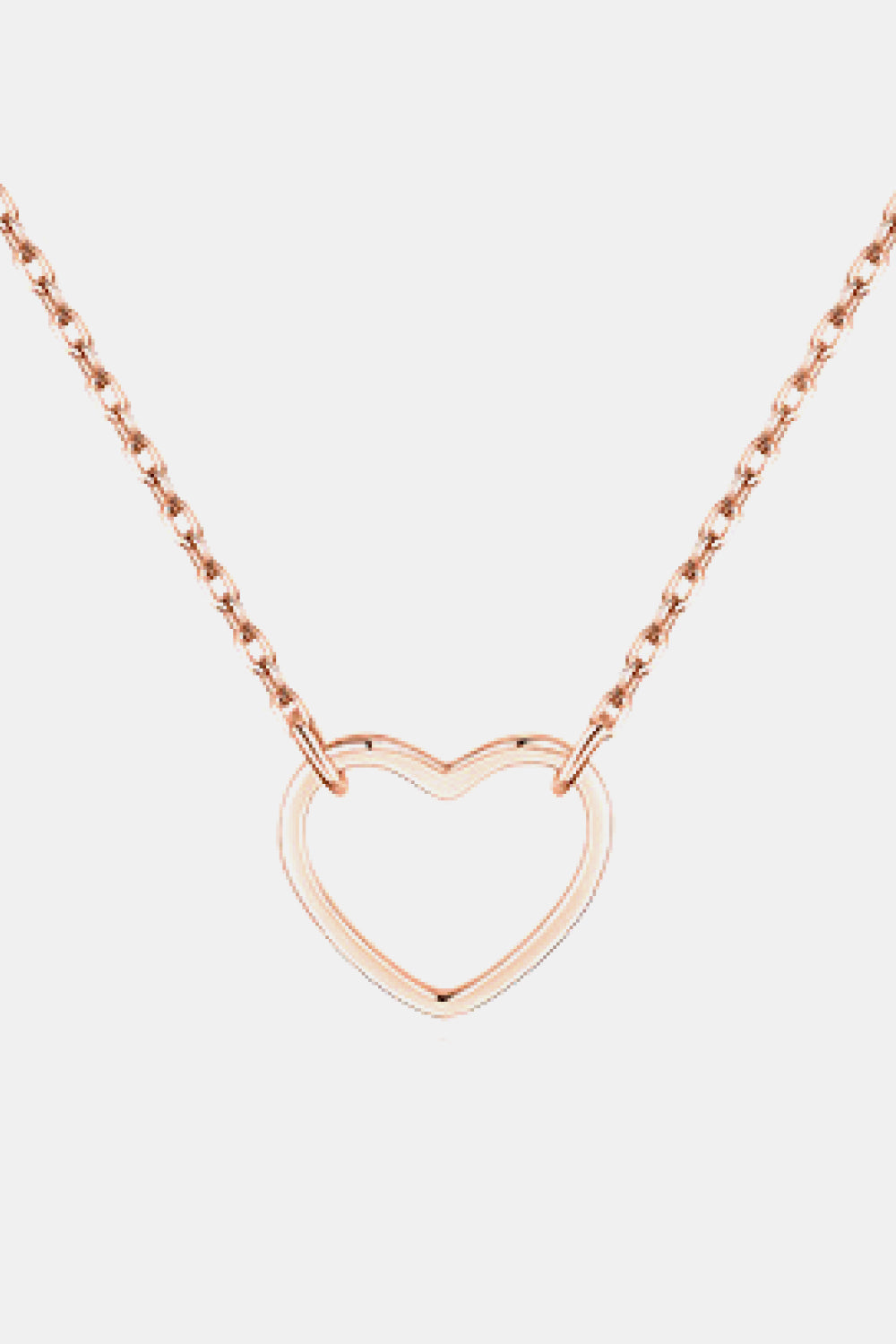 925 Sterling Silver Heart Shape Pendant Necklace - AllIn Computer